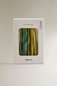 PACK OF DECORATIVE LEAF CANDLES (PACK OF 9)