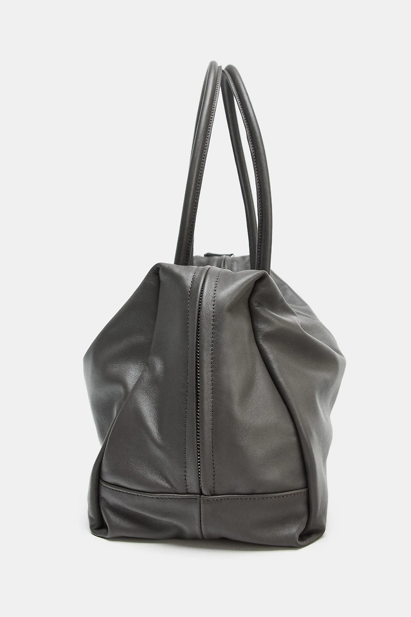 MAXI LEATHER BOWLING BAG