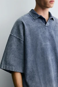 POLO DÉLAVÉ STRUCTURÉ