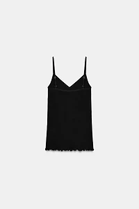 COTTON STRAP TOP