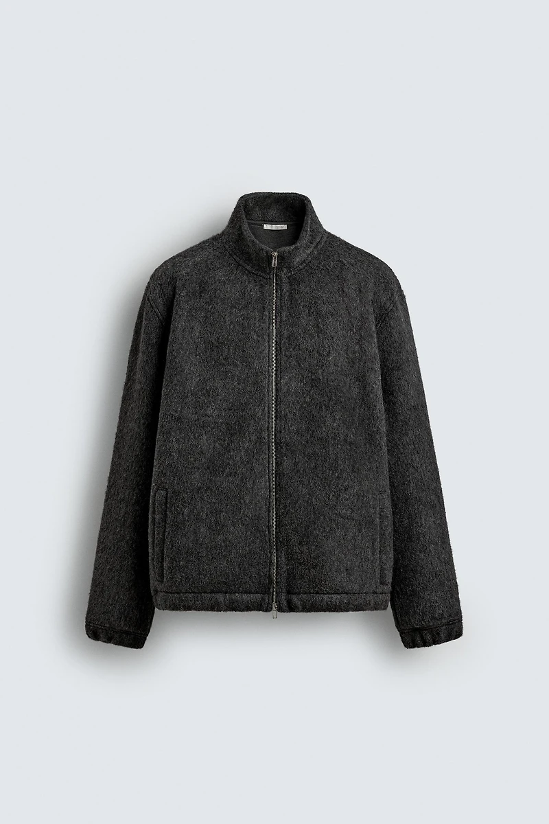 RELAXED FIT TEXTURED JACKET