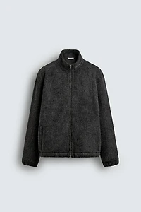 RELAXED FIT TEXTURED JACKET