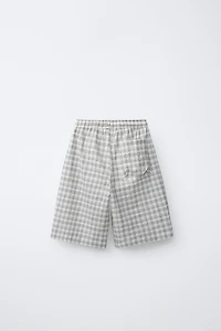 PUKAS SURF PLAID PRINT SHORTS