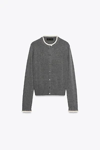COMBINATION LACE CARDIGAN