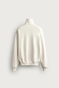 CONTRAST QUARTER-ZIP SWEATSHIRT