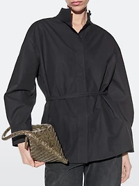 Small braided leather shoulder bag