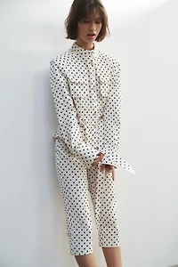 POLKA DOT SHIRT JACKET