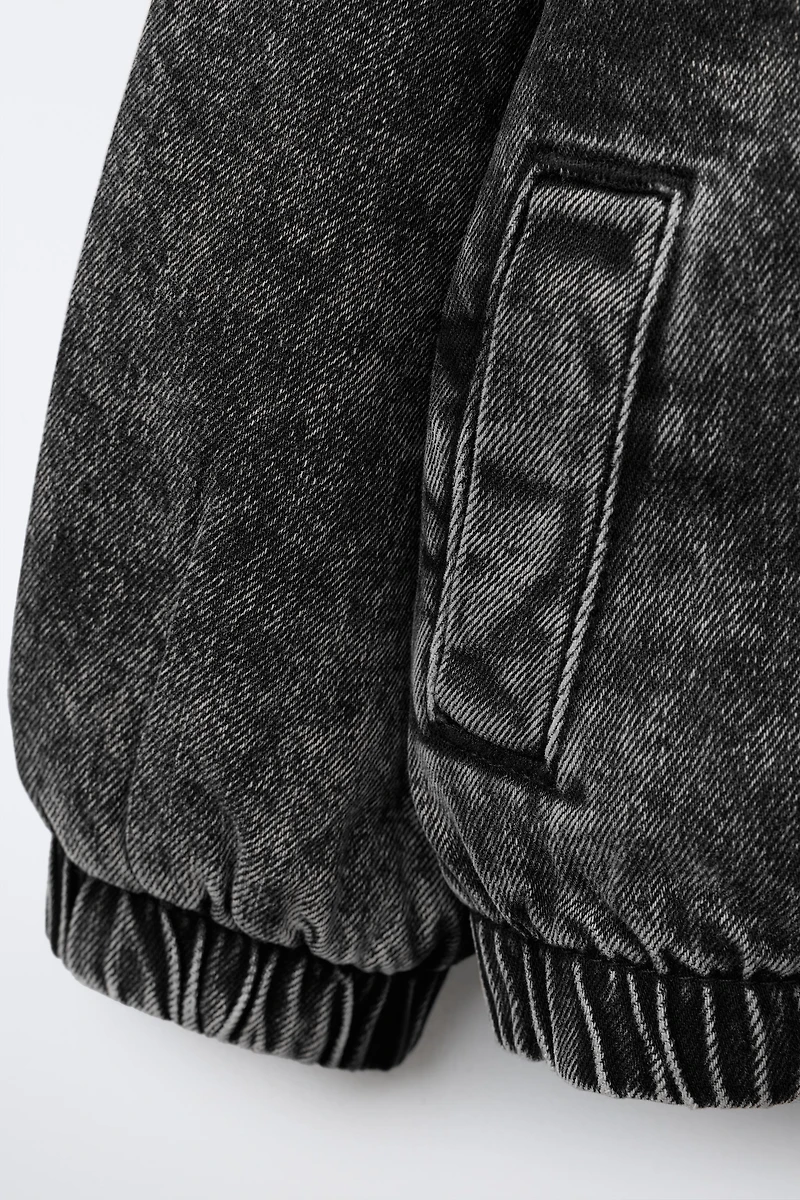 DENIM BOMBER JACKET