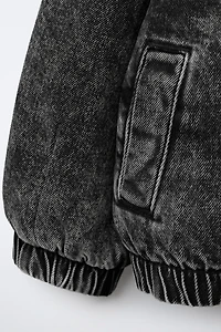 DENIM BOMBER JACKET