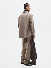 Surchemise poches en laine mélangée - LIMITED