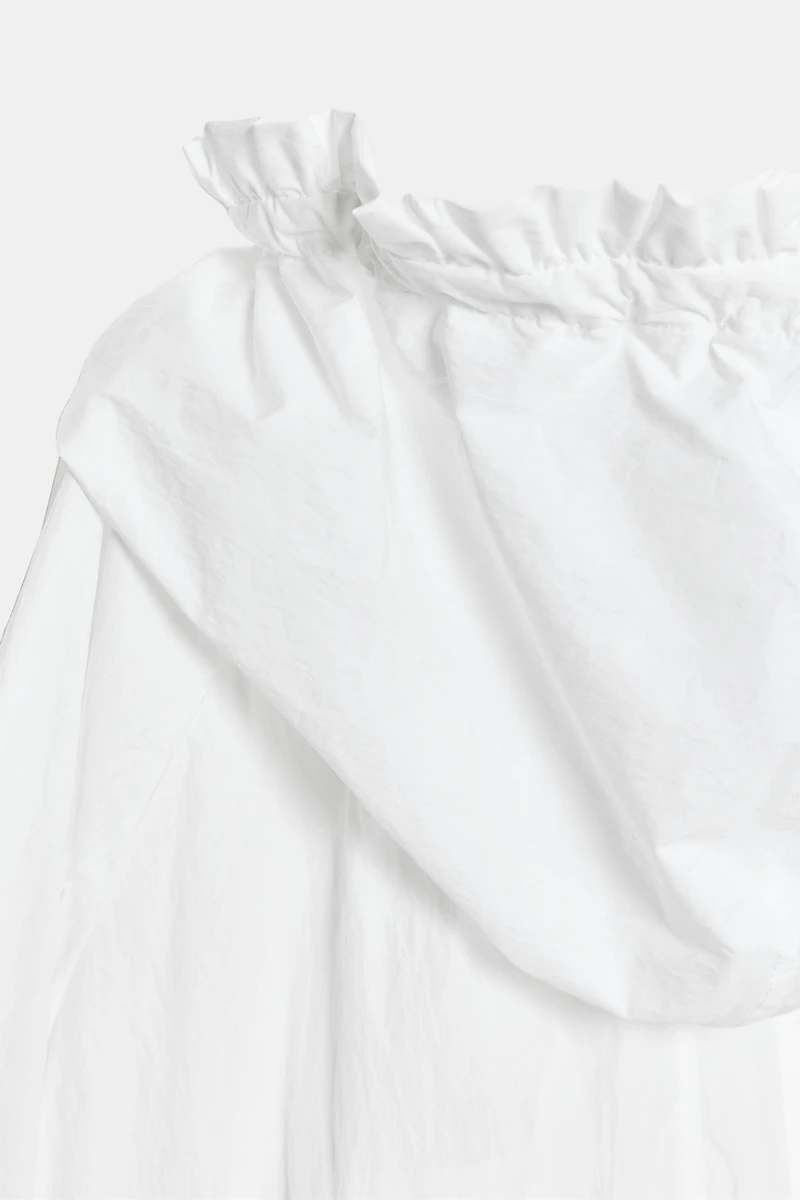 RUFFLED ZIP-UP JACKET