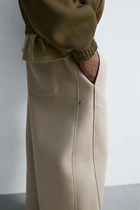 NEOPRENE LOOK BALLOON FIT PANTS