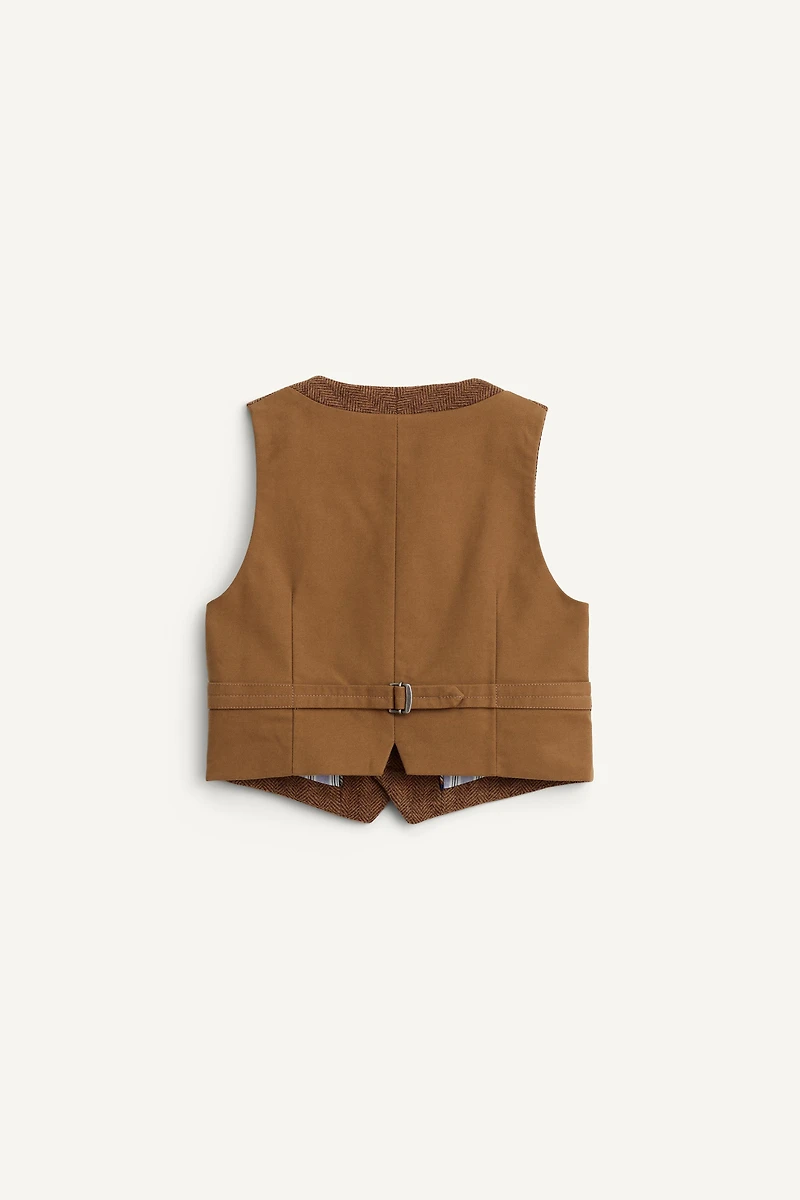 LIMITED EDITION HERRINGBONE WOOL VEST