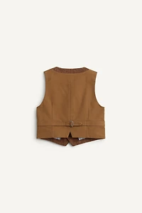 LIMITED EDITION HERRINGBONE WOOL VEST