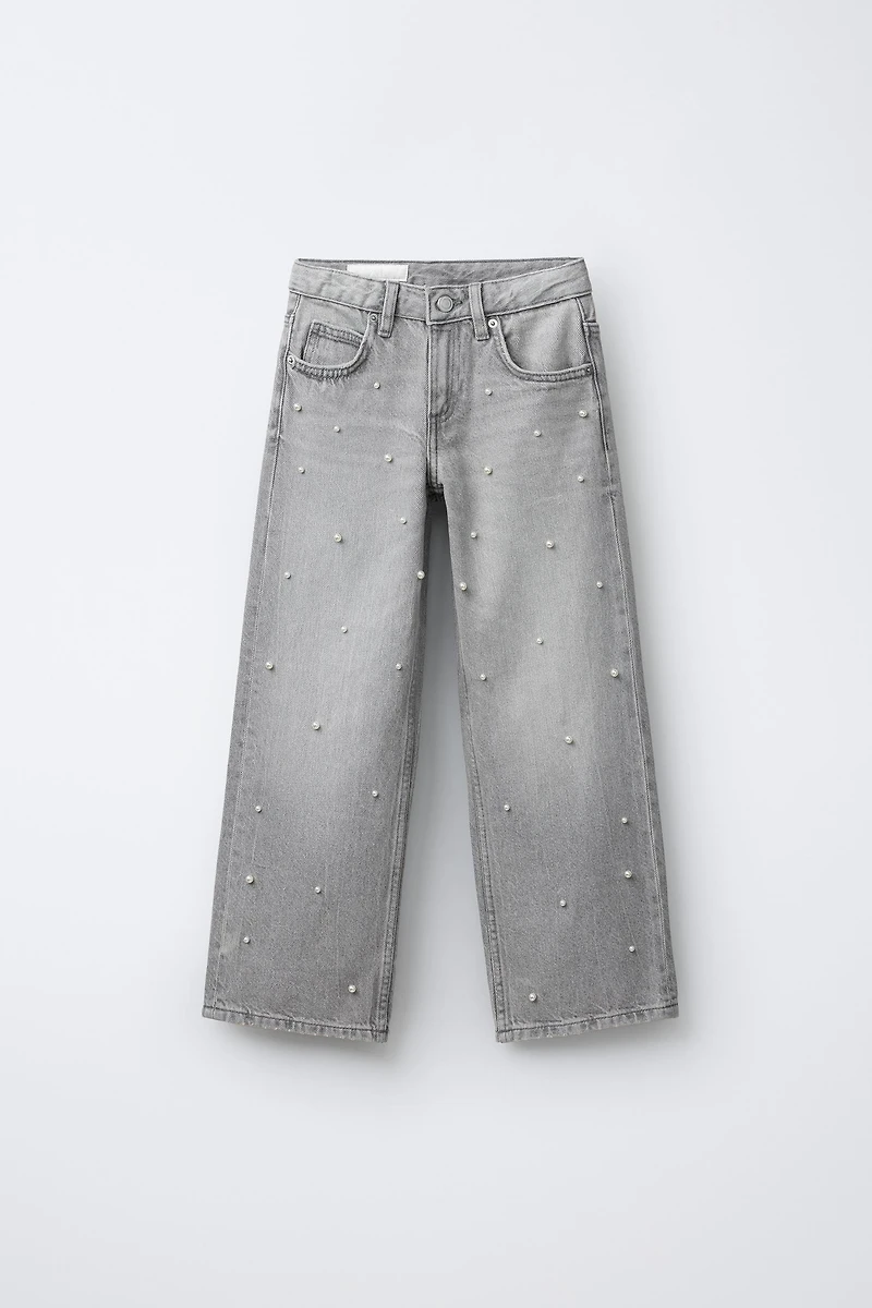 PEARL WIDE LEG JEANS