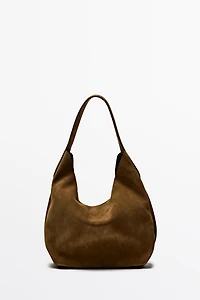 Split suede leather mini bag