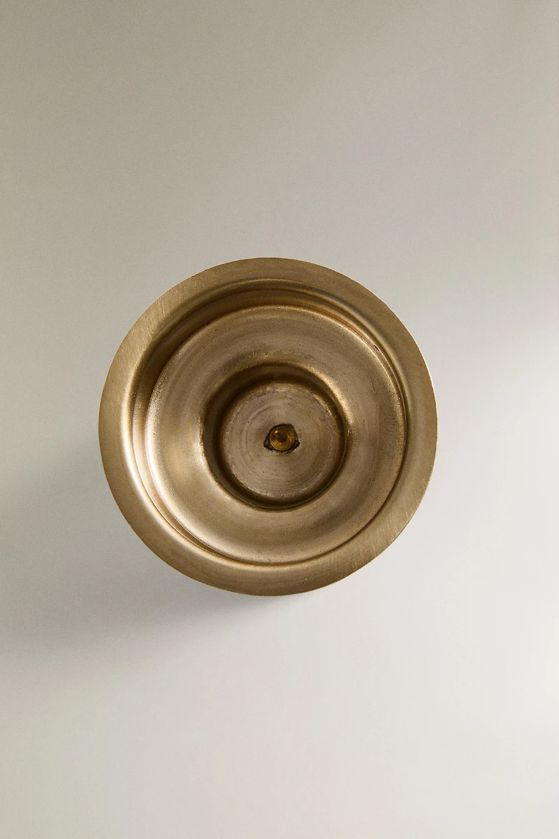 PHOTOPHORE VERRE MÉTALLISÉ NOËL