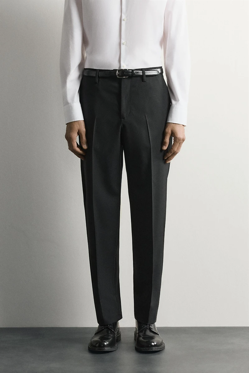 100% WOOL SUIT PANTS