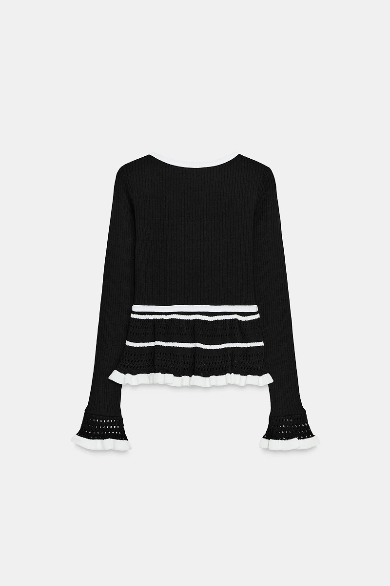 COMBINATION KNIT T-SHIRT