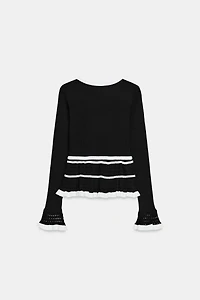 COMBINATION KNIT T-SHIRT