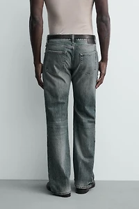 JEAN DROIT BOOTCUT À OUVERTURES