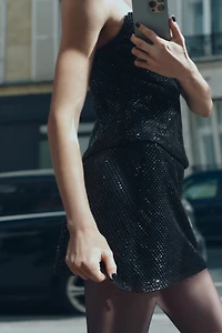 BEADED MESH TOP