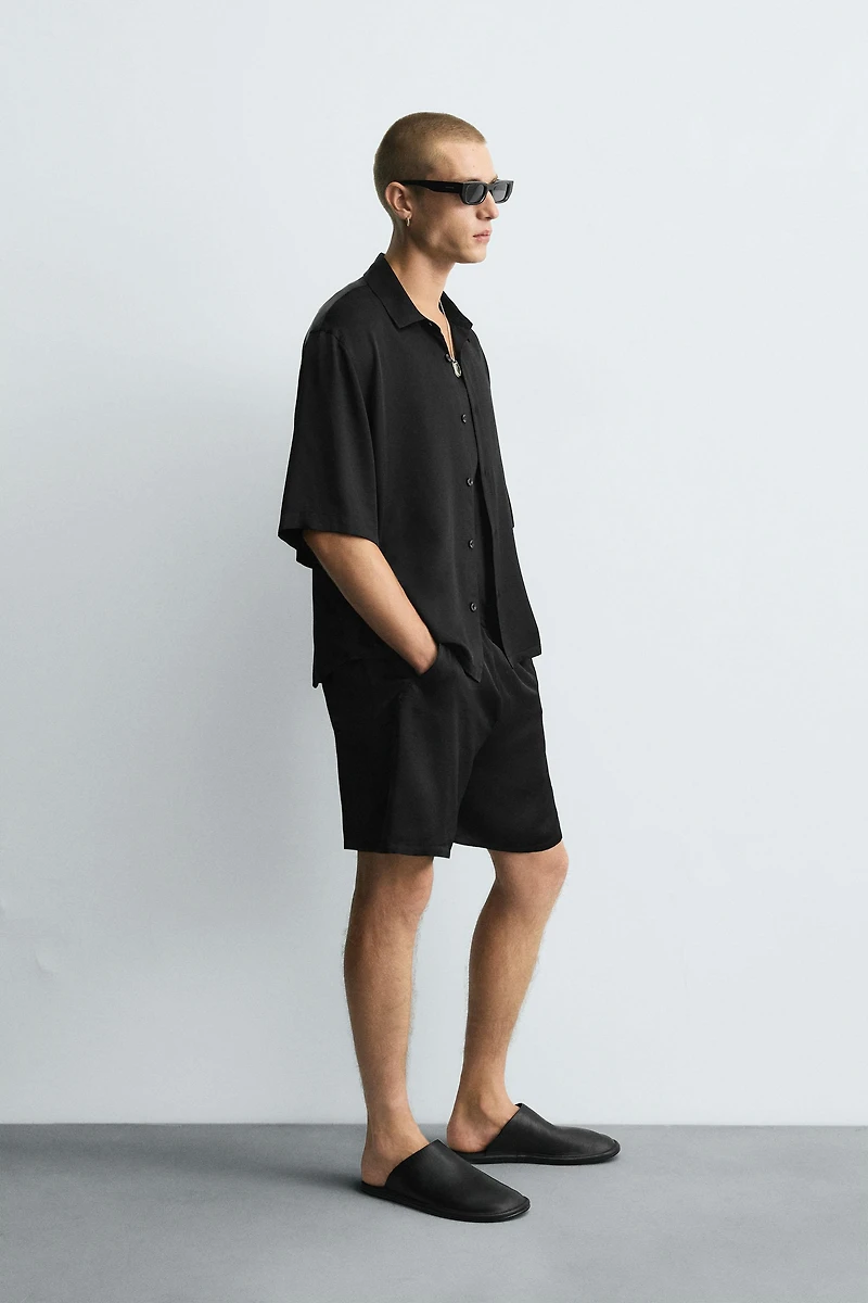 CHEMISE SATINÉE RELAXED FIT