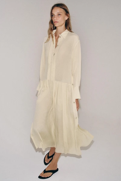 ZW COLLECTION FLOWY SHIRT DRESS