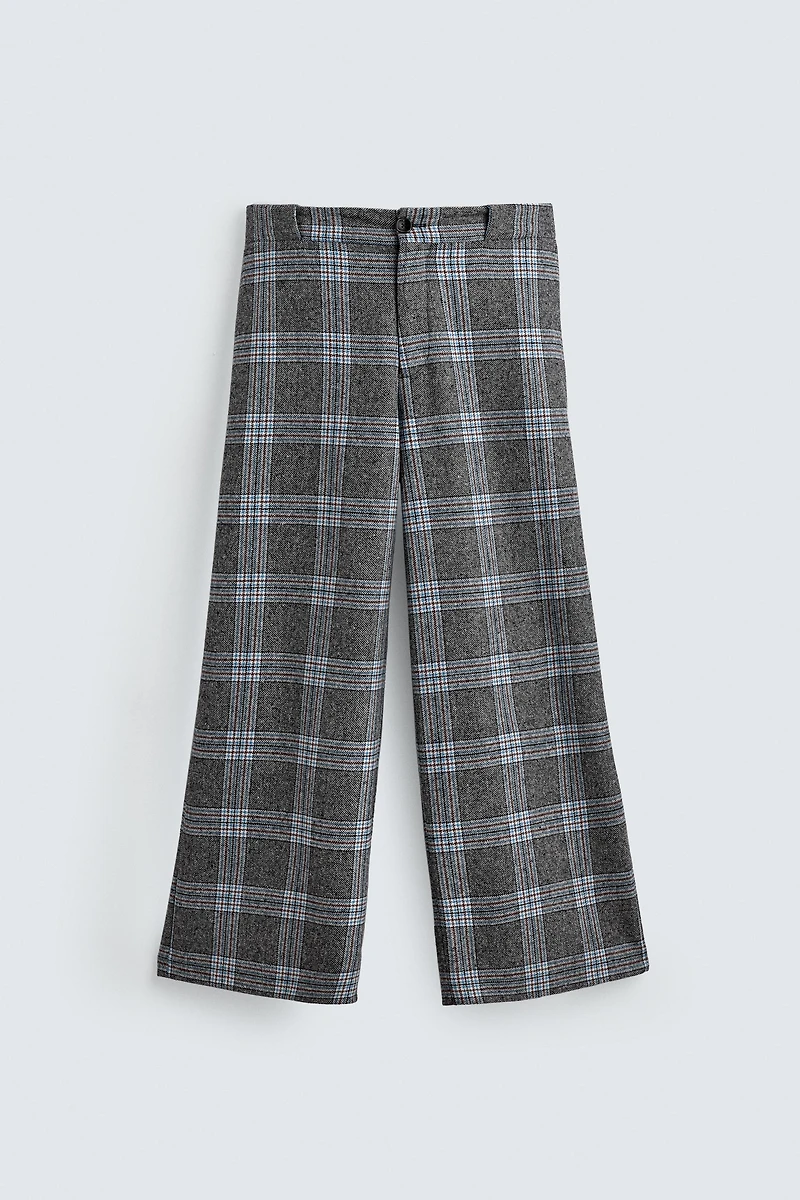WIDE-LEG CHECK TROUSERS HARRY LAMBERT FOR ZARA X DISNEY