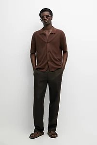 100% linen pants with elastic waist