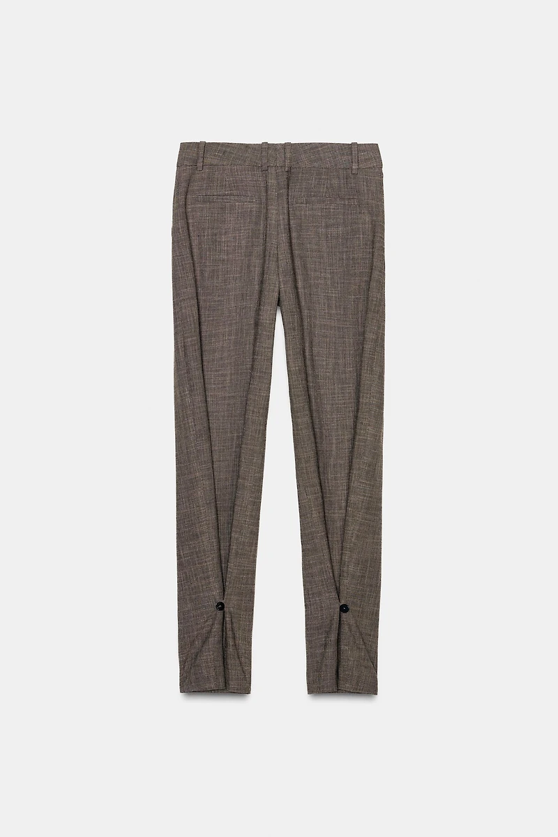 BUTTON CUFF PANTS ZW COLLECTION