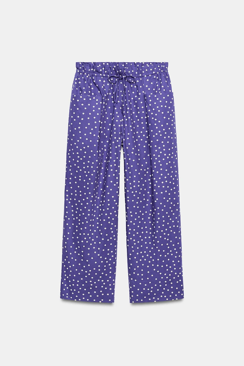 ZW COLLECTION POLKA DOT PRINT PANTS