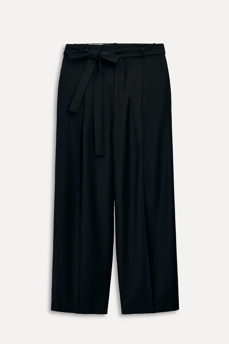 50TH ANNIVERSARY WOOL BLEND BELTED PANTS