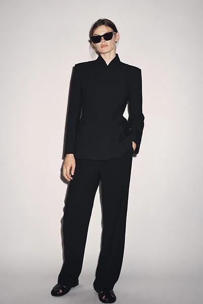 ZW COLLECTION HIGH-WAISTED ZIP PANTS