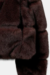 SHORT FAUX FUR COAT HEIQ XREFLEX™ SKI COLLECTION