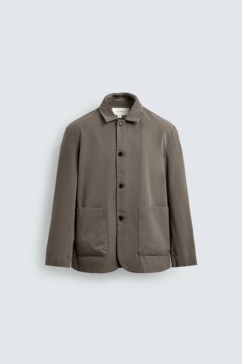 RELAXED FIT COTTON BLAZER