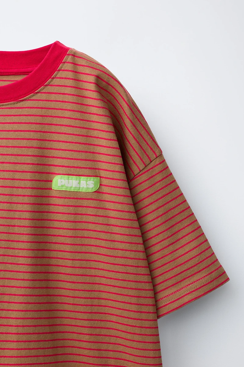 T-SHIRT IMPRIMÉ RAYURES PUKAS SURF