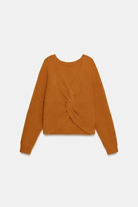 KNIT JUMPER WITH BACK KNOT
