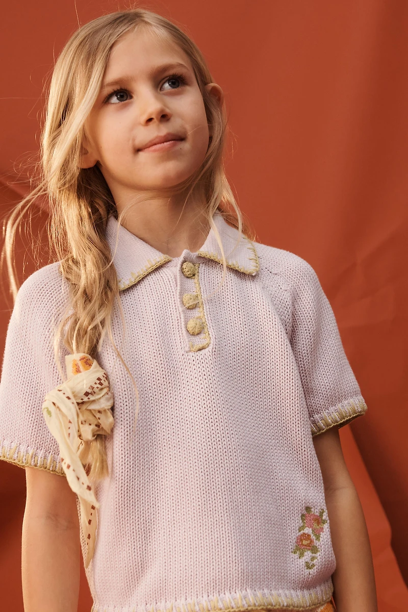 LIMITED EDITION EMBROIDERED POLO JUMPER