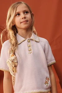 LIMITED EDITION EMBROIDERED POLO JUMPER