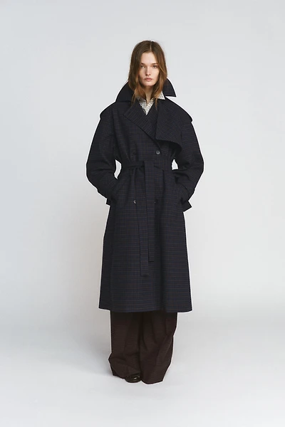 PLAID TRENCH COAT ZW COLLECTION LIMITED EDITION