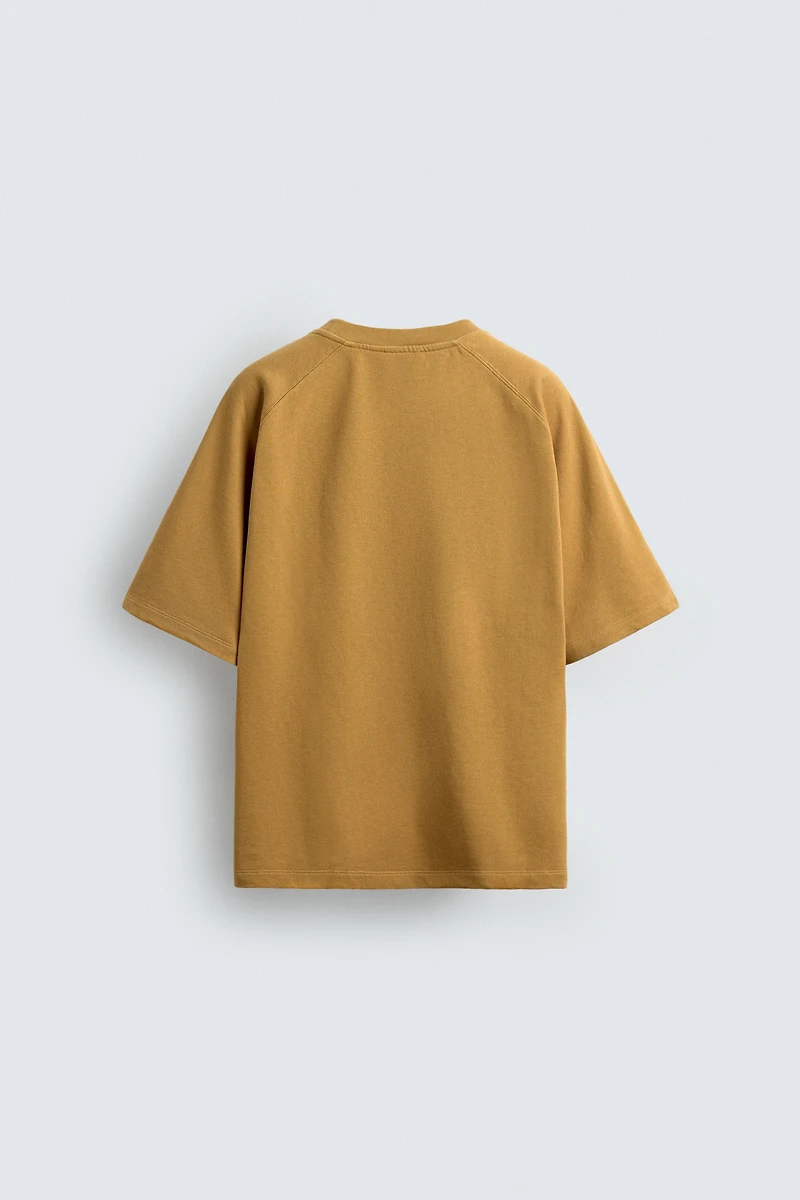 WASHED CONTRAST PRINT SWEATSHIRT