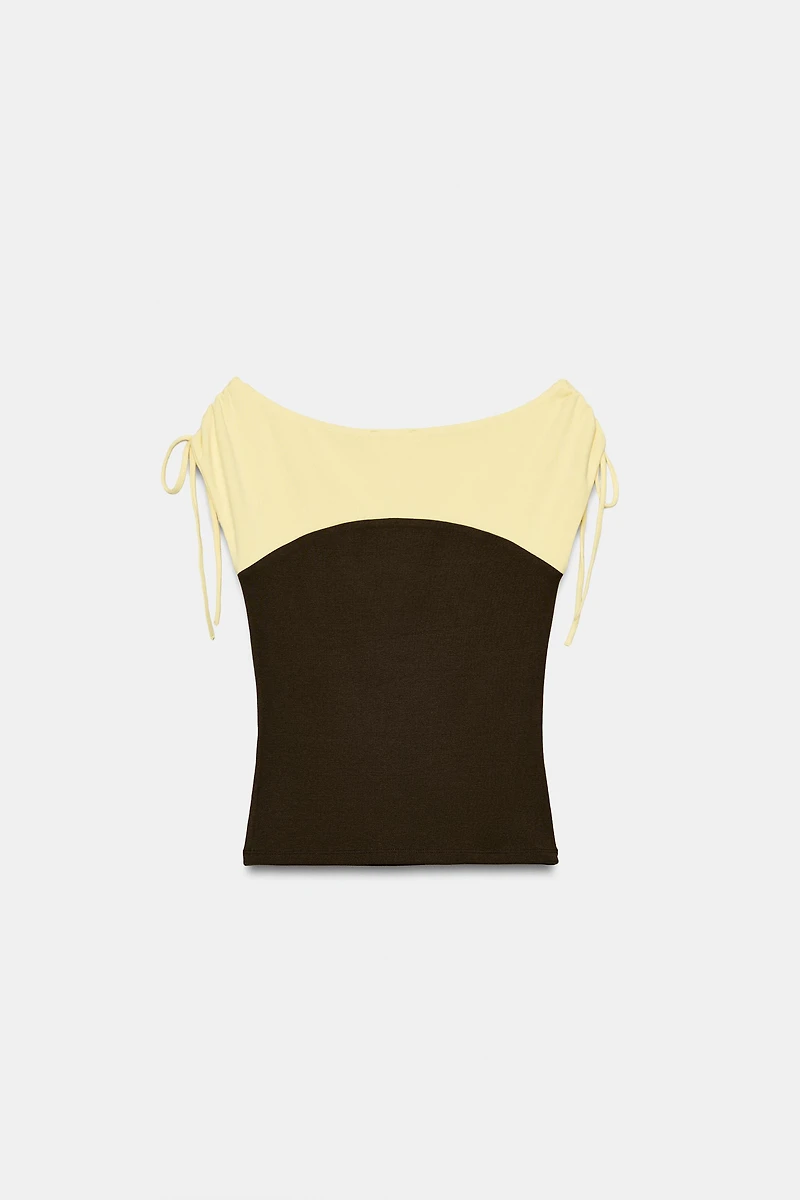 COMBINATION RUCHED TOP
