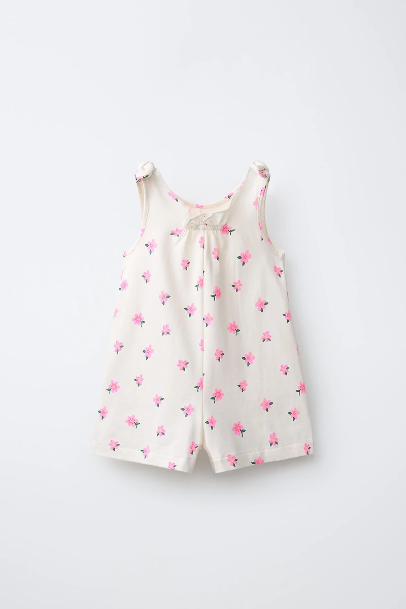 SHORT FLORAL JUMPSUIT