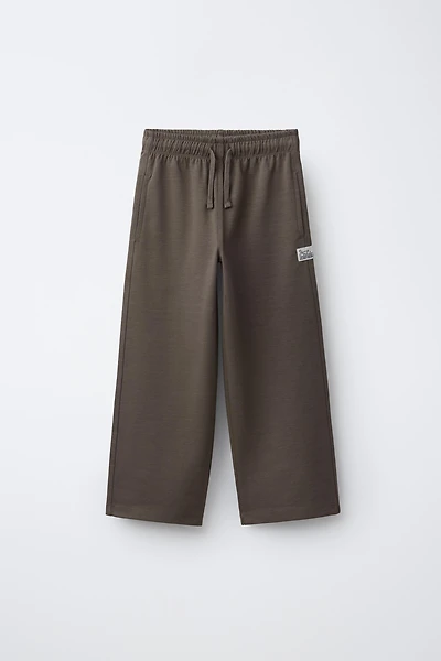 STRAIGHT INTERLOCK PLUSH PANTS