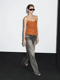 Flowing top with draped detail