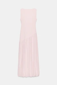 LONG COMBINATION TULLE DRESS