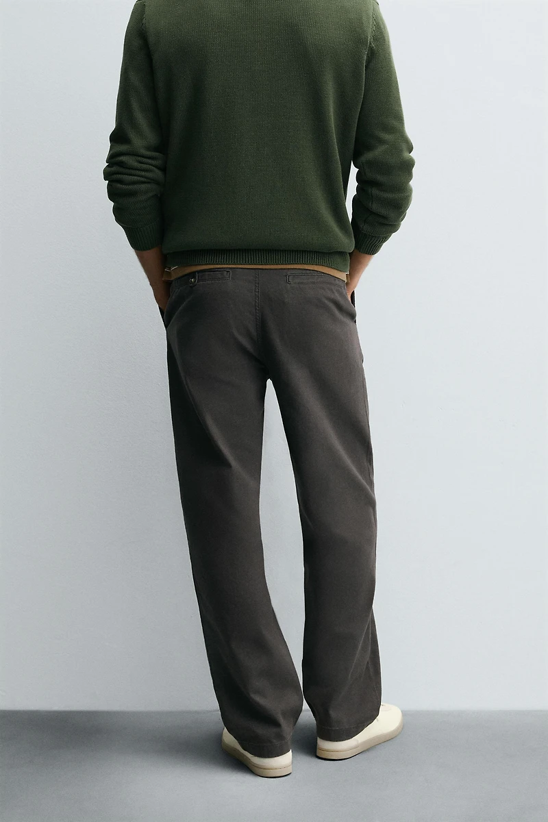 STRAIGHT FIT CHINO PANTS