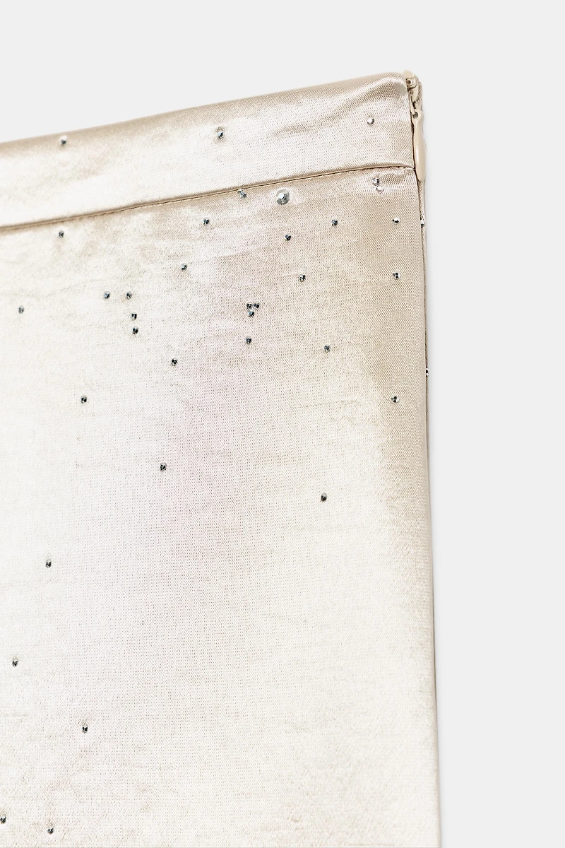 SPARKLY SATIN EFFECT PANTS
