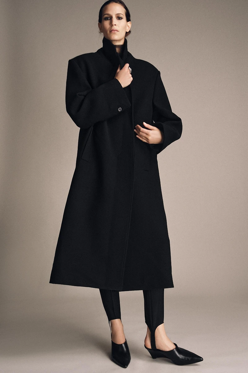 WOOL BLEND COAT ZW COLLECTION